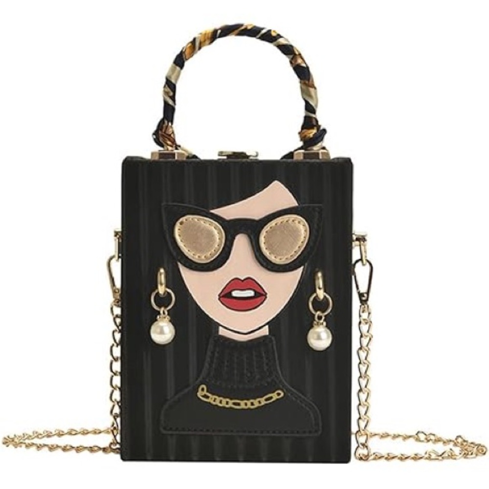 Stylish Women's Handbag with Graphic Design - Picture 2 of 9